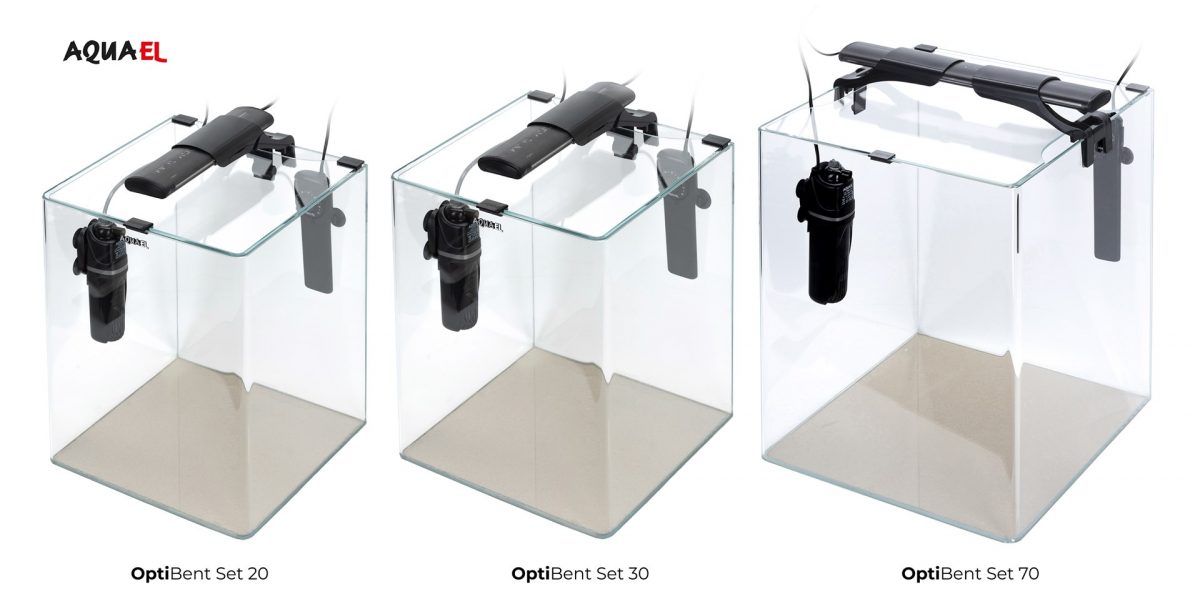 Aquael AQUARIUM OPTIBENT BLACK SET 70