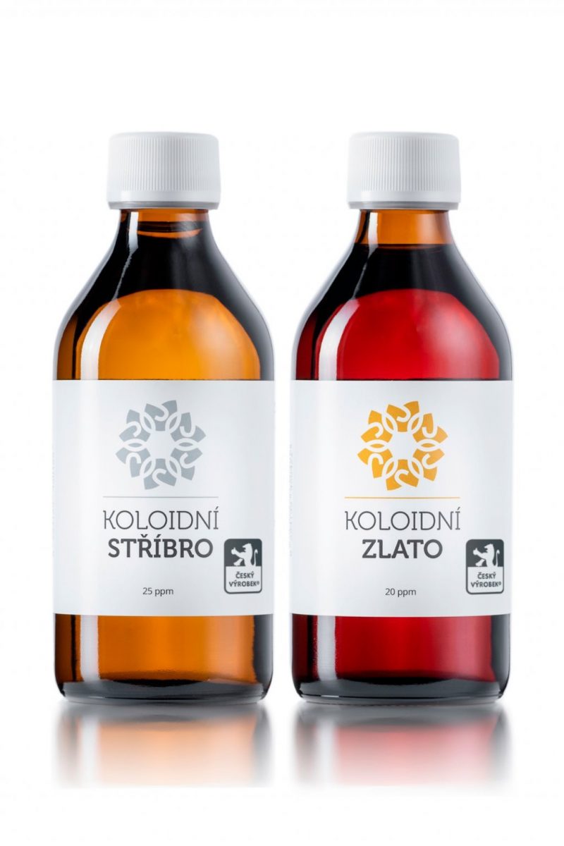 LAKSHMI NARAYAN Set koloidní zlato 20 ppm a stříbro 25 ppm 2x250ml