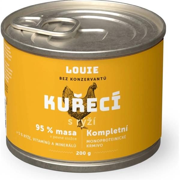 Louie konz. pro psy kuřecí s rýží 200g
