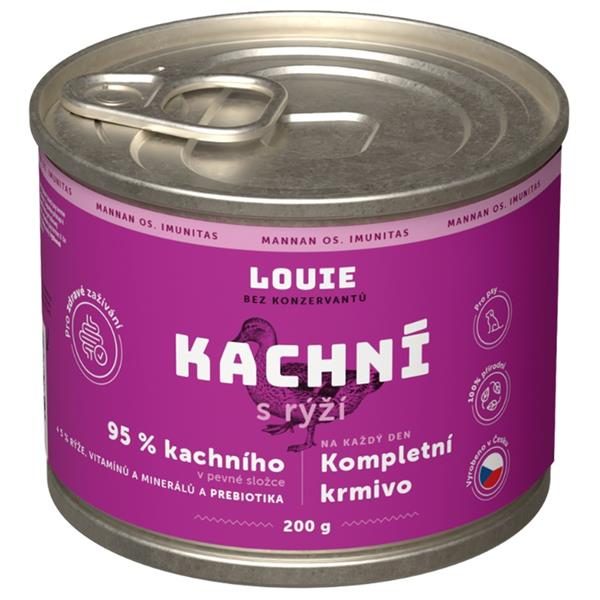 Louie konz. pro psy kachní s rýží 200 g