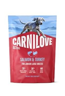 CARNILOVE ACTIVE Dog Dry Made with Salmon & Turkey for Junior Large Breeds 1,5 kg