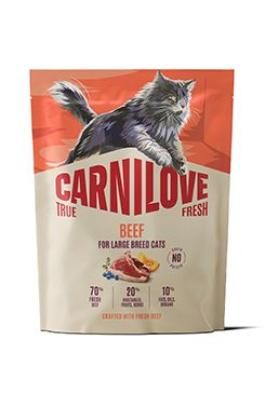 CARNILOVE TRUE FRESH Cat Dry Beef for Adult Large Breeds 400 g