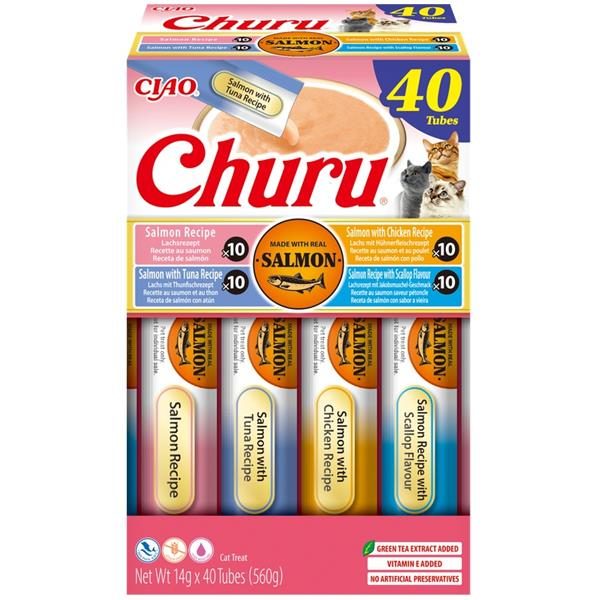 Inaba Churu cat snack losos mix multipack 40x 14g