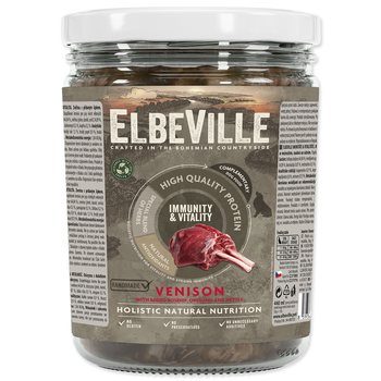 Sklenice Elbeville Dog Imunity & Vitality zvěřina s přidaným šípkem, dobromyslem a kopřivou, 440 ml