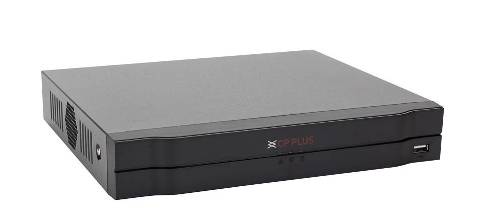 CP PLUS Mini síťový videorekordér (NVR) s kompresí H.265 a PoE pro připojení čtyř IP kamer