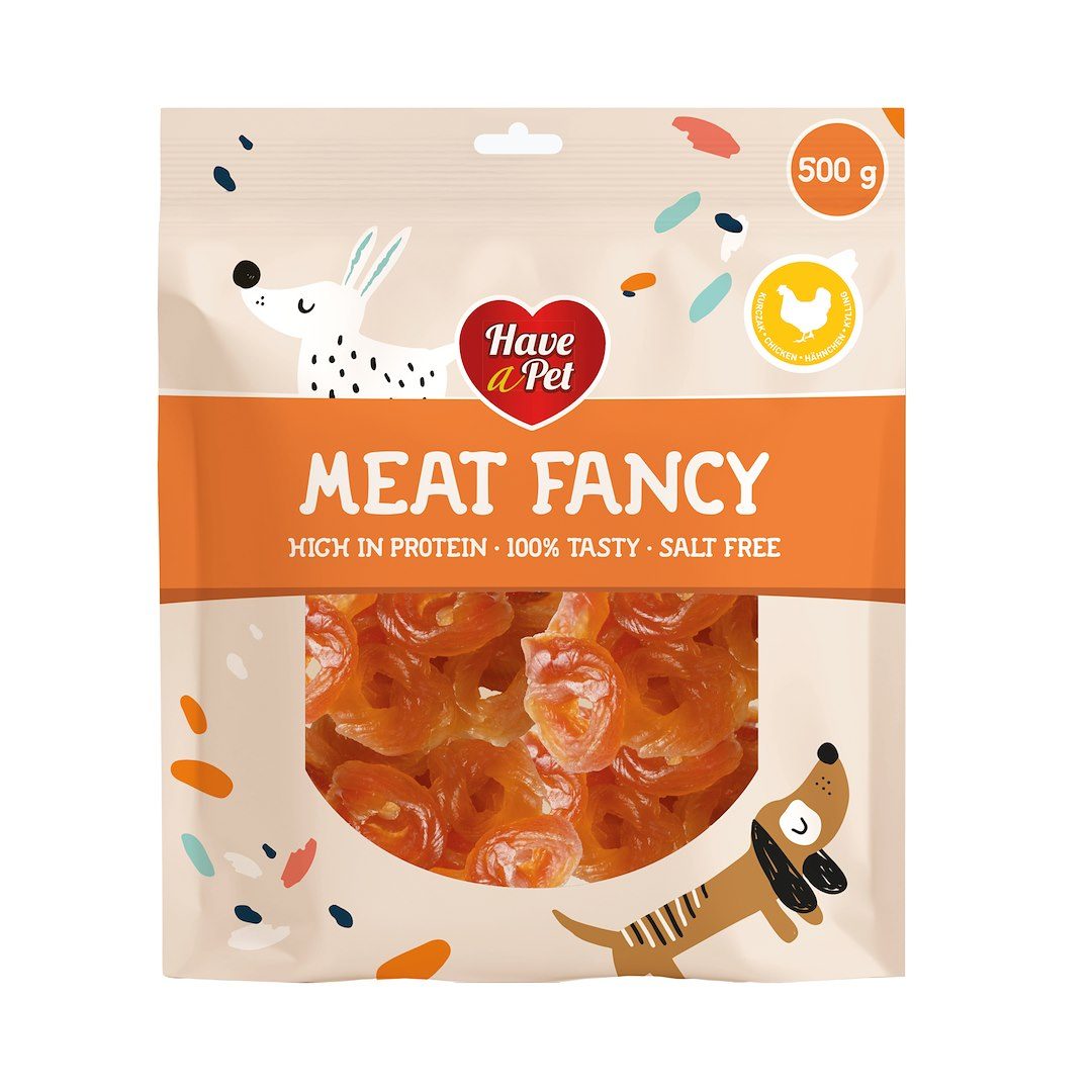 HAP FANCY KUŘECÍ KROUŽKY 500G