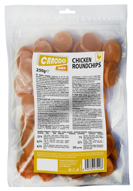 CARODO Dog poch. Kuřecí kolečka 250g