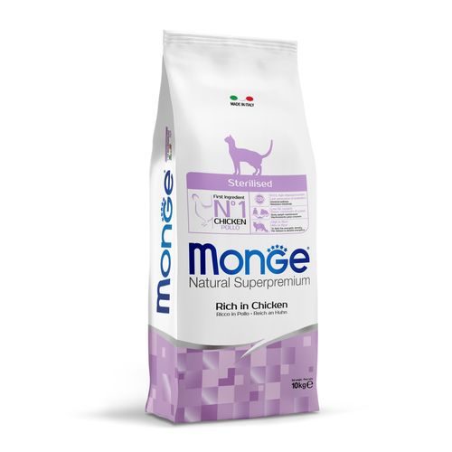 MONGE Best for Breeders Cat Sterilised 10 kg granule s kuřecím masem pro sterilizované kočky