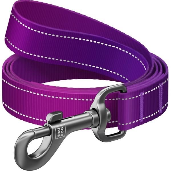 Vodítko nylon WAUDOG Mono 2,0x200cm fialové