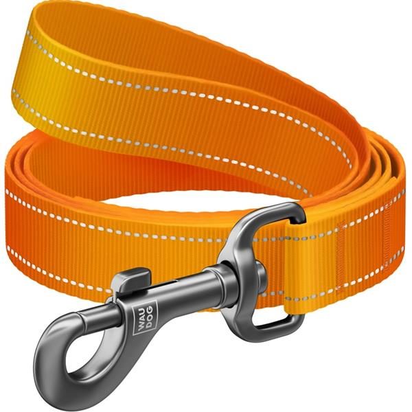 Vodítko nylon WAUDOG Mono 2,5x200cm oranžové