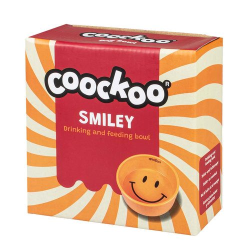 COOCKOO SMILEY Keramická miska pro psy 1150ml 17,5x17,5x7cm žlutá