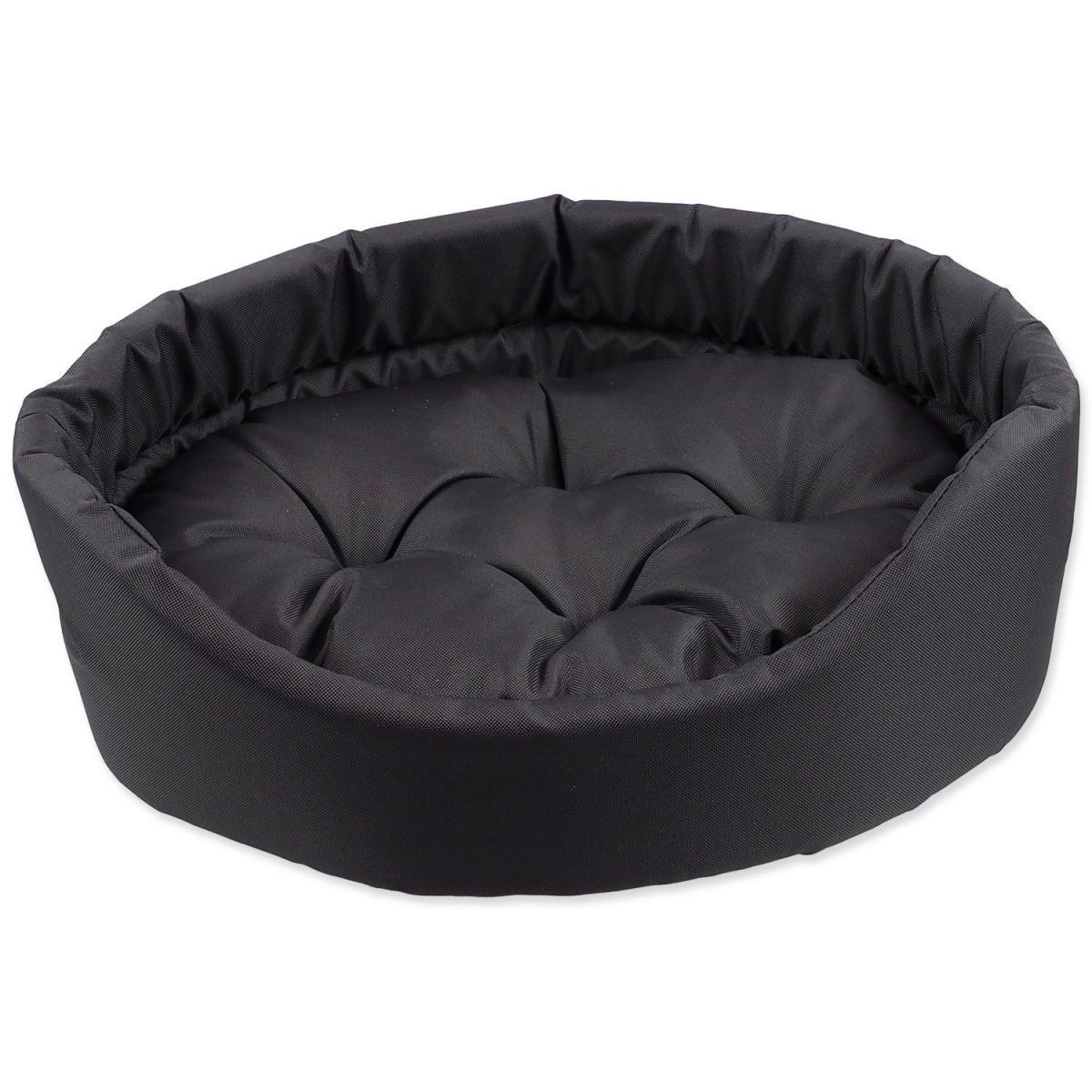 Pelech Dog Fantasy oval s polštářem šedý 75x66x19cm
