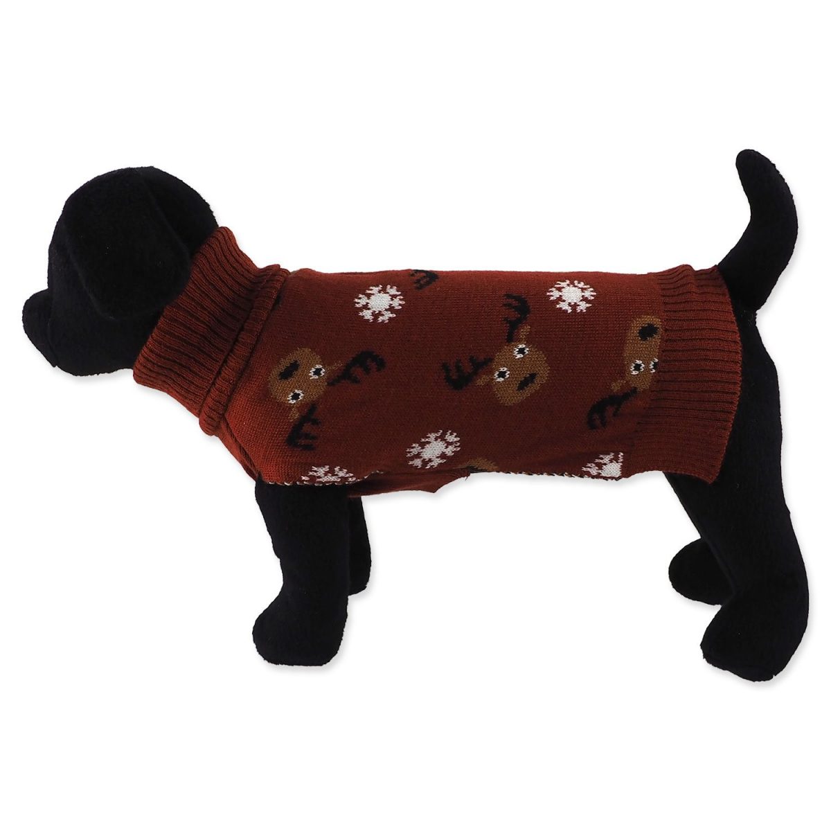 Svetr Dog Fantasy Winter Tale hnědý XL