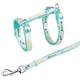 Trixie postroj s vodítkem pro kočky pošitý stužkou 22 - 36 cm 10 mm
