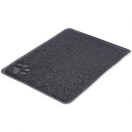 PVC predložka s labkou, sivá k WC 45 x 37 cm