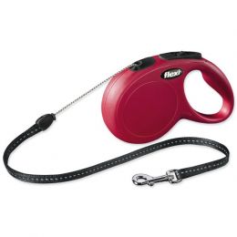 Vodítko FLEXI Classic NEW S lanko 8m/12kg červená