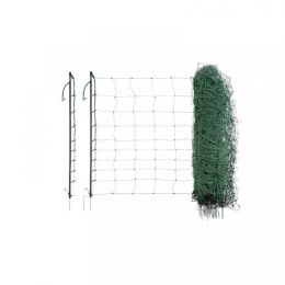 Sieť pre elektrické ohradníky na ovce Ovinet 108 cm, 50 m, Zelená, 2 hroty  