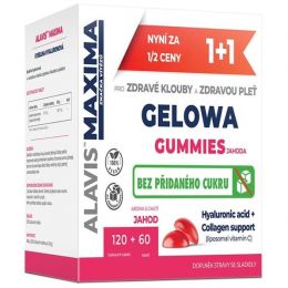 ALAVIS MAXIMA Gelowa Gummies jahoda tbl.120+cps.60